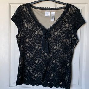 Black Lace Top